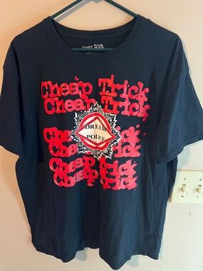 VINTAGE CHEAP TRICK BAND TEE BLACK SIZE XL 2010